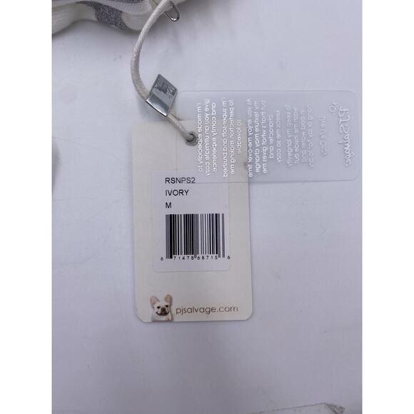 PJ Salvage White Pajama Shorts Intimates Silver Stars and Neon Sides Sz M - Picture 7 of 10